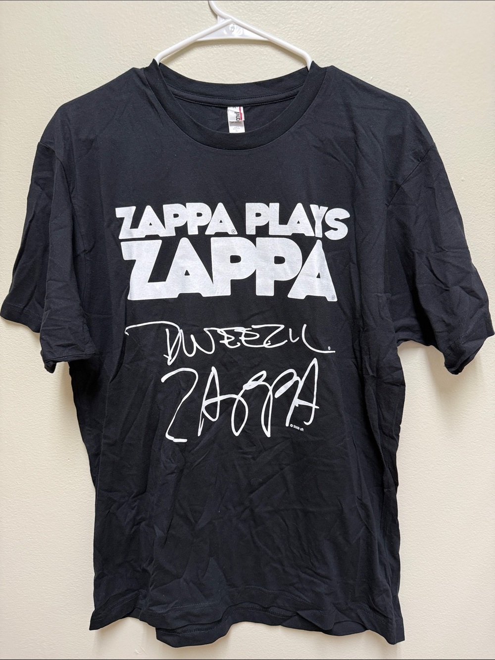 Zappa Plays Zappa Dweezil Zappa 2009 Tour Black Tshirt Men’s Large
